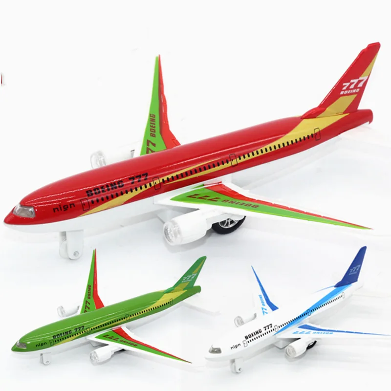 

Alloy Aircraft Model Boeing Airbus Warrior Sound And Light Version of Window Box Hot Selling