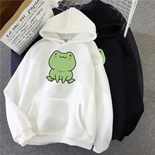 Aliexpress - Hoodie Frog Print Vintage Harajuku Women’s Winter Hoodie Kawaii Cute Casual Streetwear Oversize Top Cool Women Loose Sweatshirts