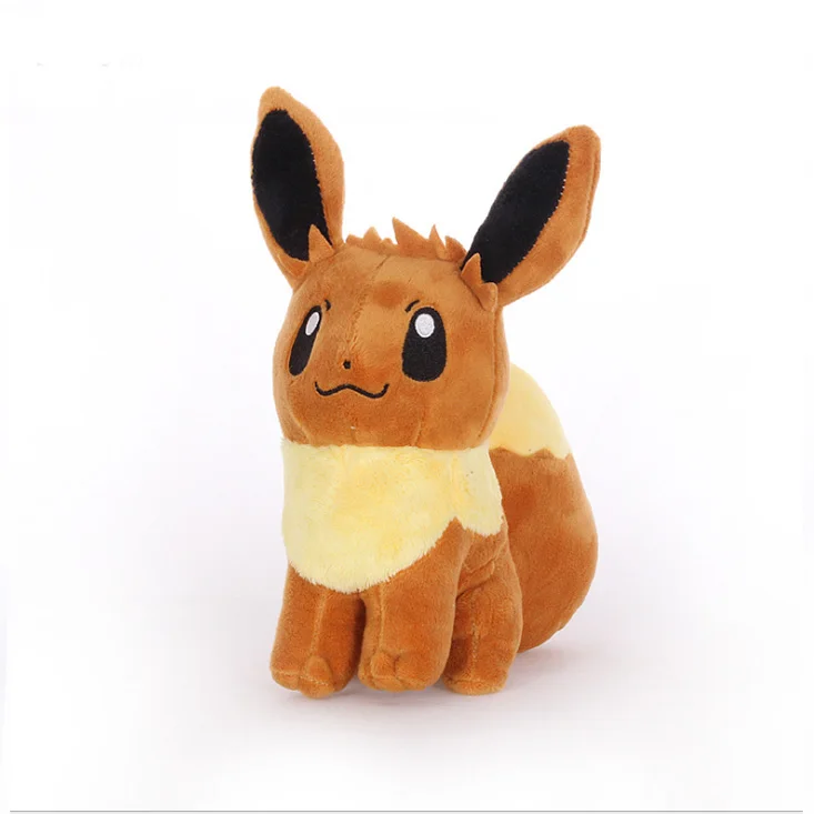 16-25 см аниме куклы Пикачу Poliwag Бульбазавр, чармандер Lapras Snorlax мягкие Peluche плюшевые игрушки рождественские подарки для детей - Цвет: 20cm Eevee