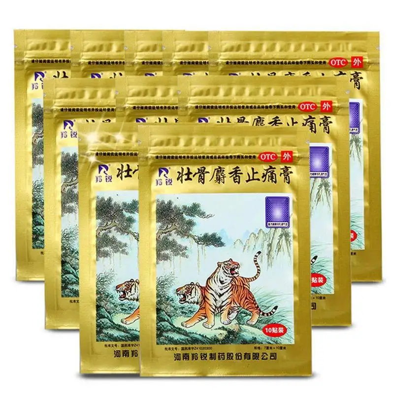 10 наклеек Zhuanggu мускусный обезболивающий пластырь для ревматических суставов