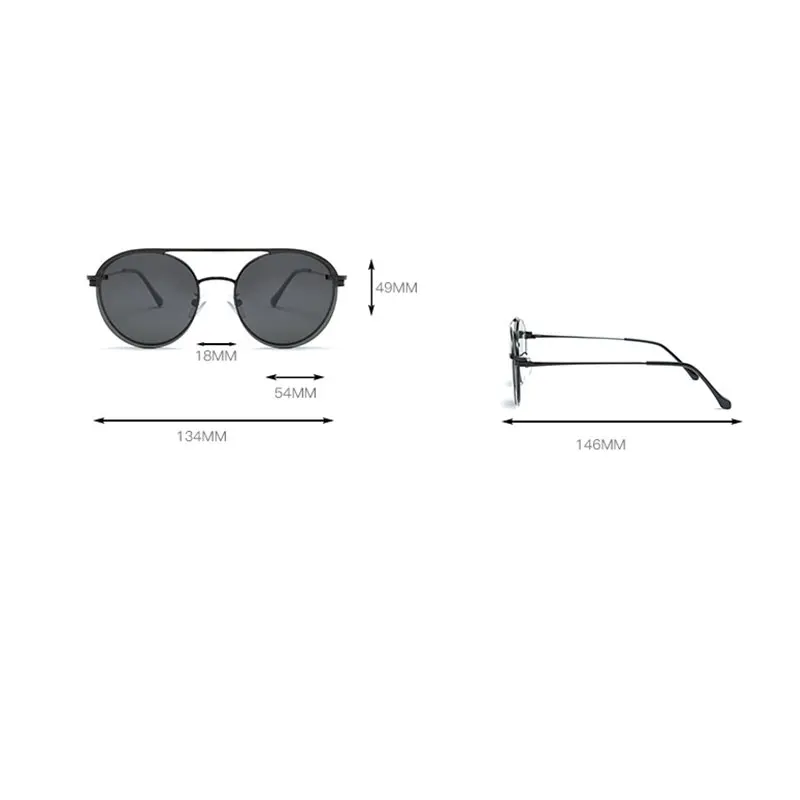 2 в 1 Солнцезащитные очки женские мужские модные магнитные украшения адсорбционные поляризованные очки для вождения круглые прозрачные линзы с солнцезащитными очками UV400