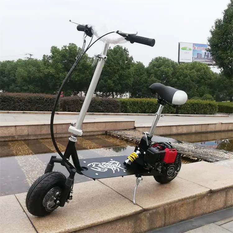 Petrol Powered Scooter Mini Walking Scooter Adult Small Wheel Two Stroke Gas
