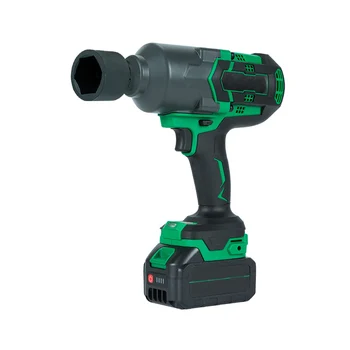 Online 18V Cordless Impact Wrench Brushless Electric Wrench 520Nm Torque Rechargeable For Battery+Socket Set+ 2000mAh Battery