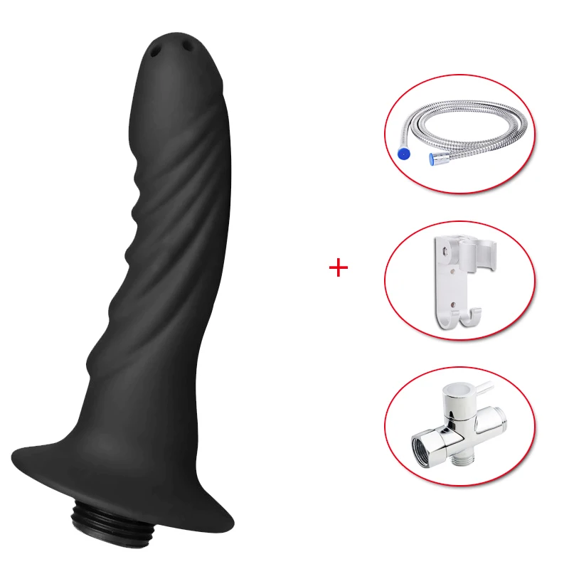 Silicone Anal Klysma Douche Enema Cleaning Bidet Hygienic Shower Lewatywa Douche Enema Anal Clistere Shattaf Bidet Anal Shower