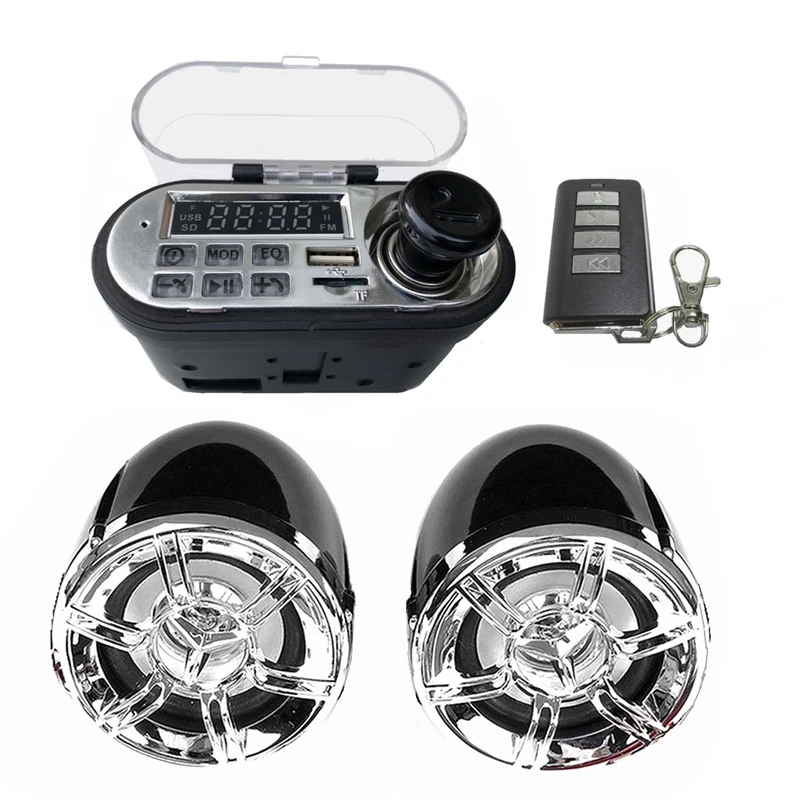 Motorcycle Audio Sound System Stereo Speaker Waterproof Motorbike