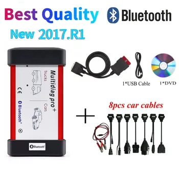 

New multidiag pro+ with Bluetooth USB 2017.R1 2016 keygen new relays obd2 scanner VD DS150E CDP car trucks OBDII diagnostic tool
