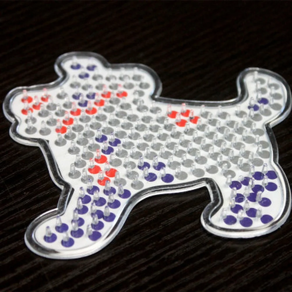 2 шт. бусины Хама 5 мм DIY Pegboard Jigsaw fuse Beads Puzzles Peg boards Ремесло Peg boards детские развивающие игрушки для детей - Цвет: dog