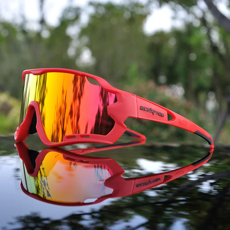 ACEXPNM, брендовые Новые поляризованные велосипедные очки, очки для горного велосипеда, велосипедные очки, для спорта на открытом воздухе, велосипедные солнцезащитные очки, очки с 4 линзами - Цвет: JFU5