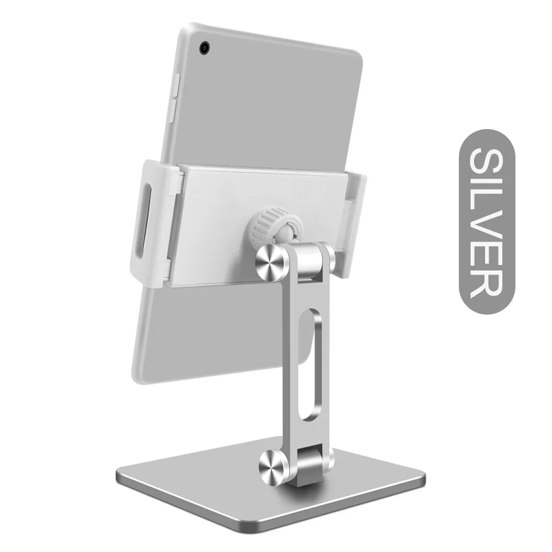 2021 New Universal aluminum tablet phone support desk adjustable tablet pc clamp holder for android ipad tablet holder stand