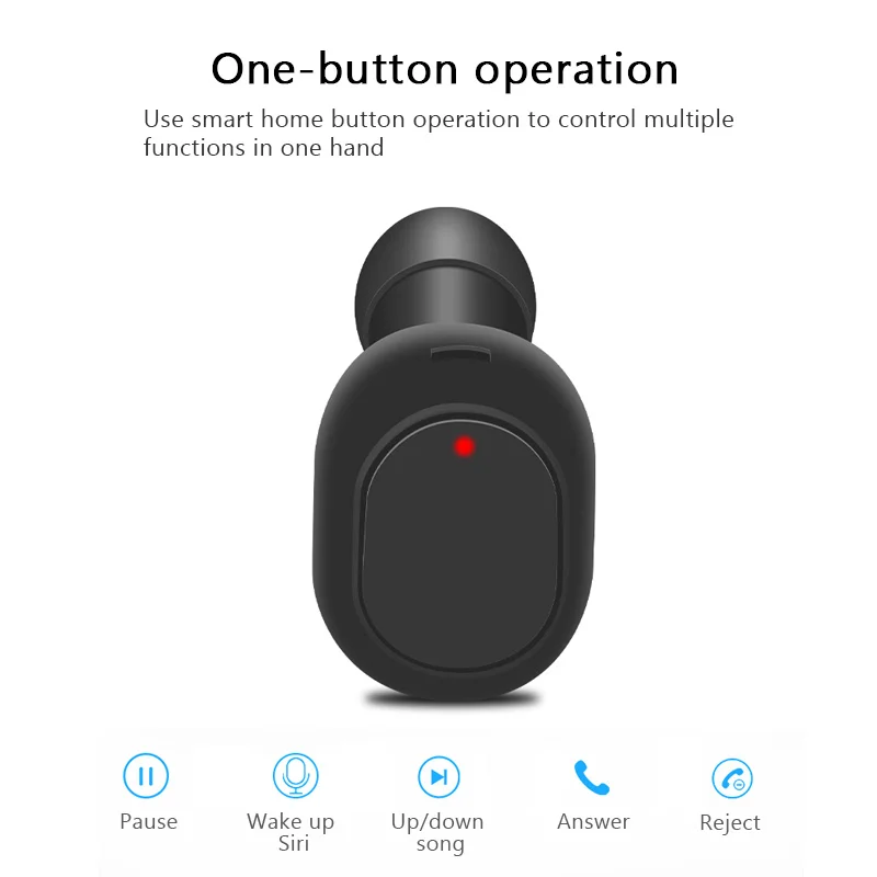 2 шт. TWS-19 Bluetooth 5,0 беспроводные наушники мини Модные наушники-капельки с зарядным устройством высококачественные наушники-вкладыши