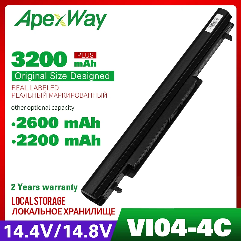2200 мАч 4 ячейки батарея для ноутбука ENVY 15-K301tu 14-U004TX J6M90PA 14-U206TX hp VI04 HSTNN-DB6J TPN-Q141 HSTNN-DB6K