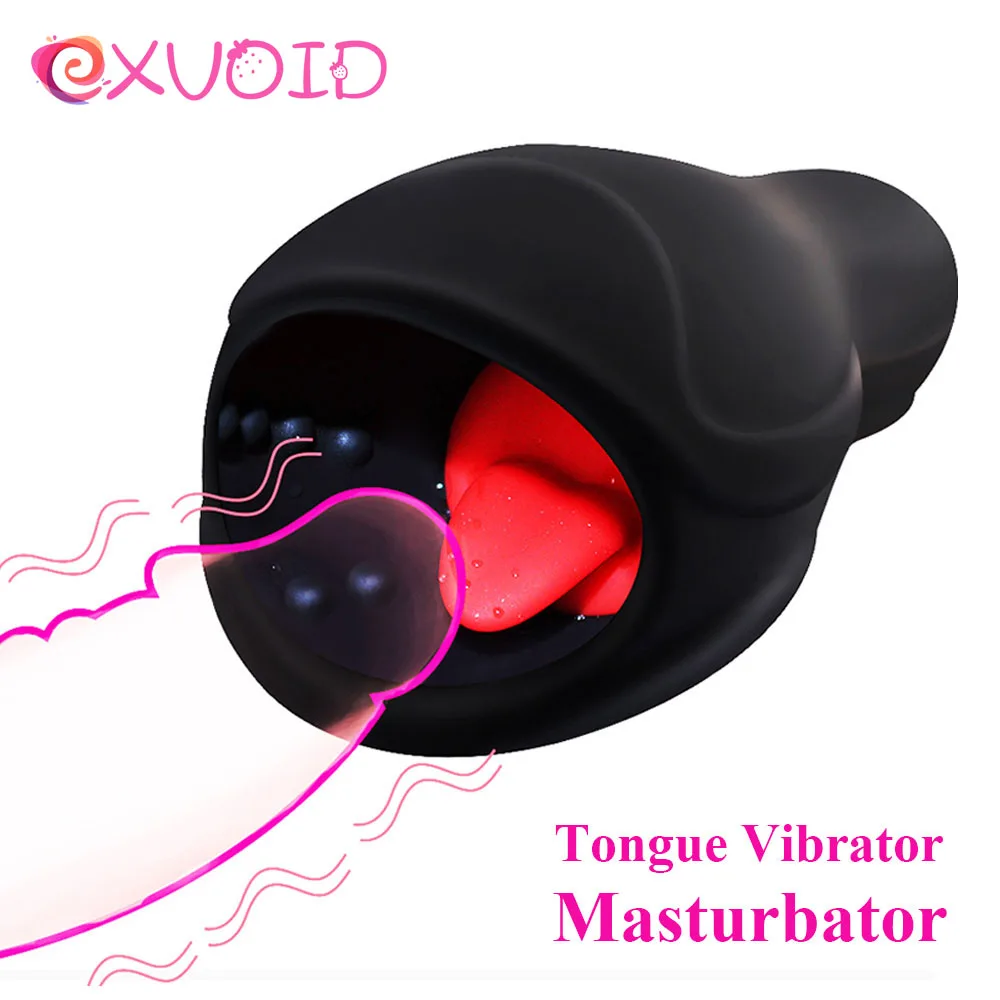 Вибратор для языка EXVOID Глубокая глотка Вагина рот мастурбатор чашка секс игрушки