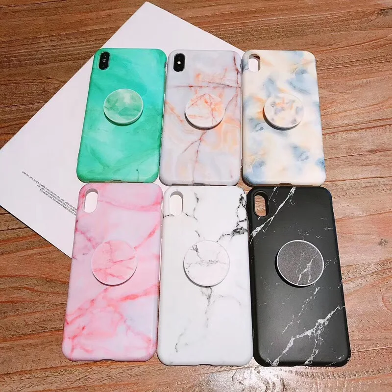 

Luxury brand Pink marble Texture phone case for iphone 6 6s 7 8 plus X XR XS MSX Scrub silicon cover for Samsung s8 s9 fundas