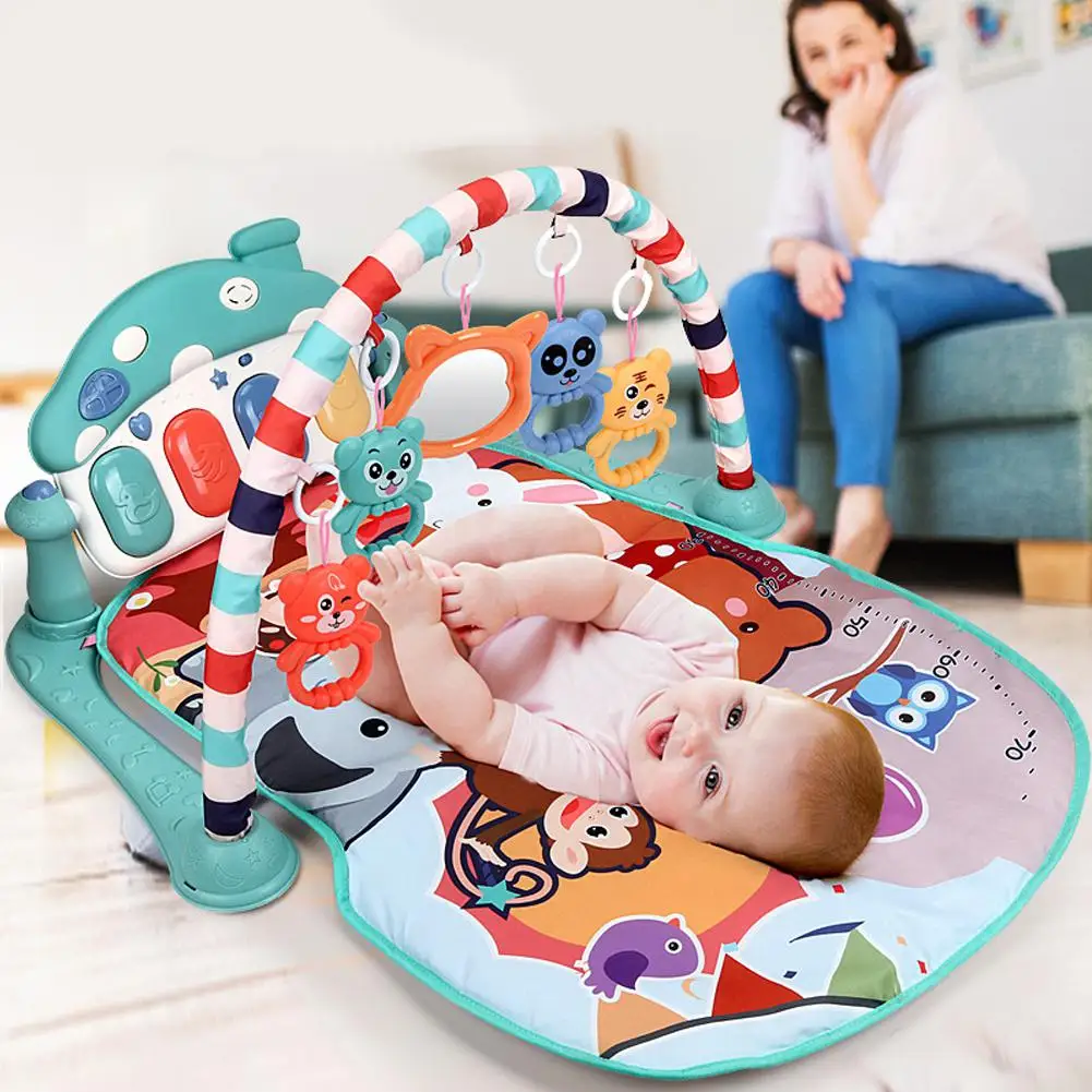 Kidlove Большой Детский Игровой Коврик развивающий коврик-пазл с пианино клавиатурой детский гимнастический коврик для ползания