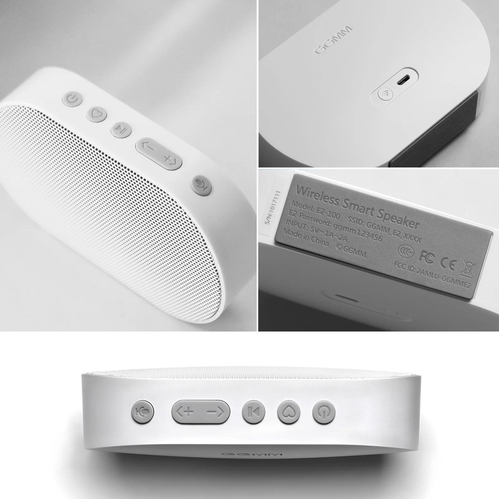 GGMM мини Bluetooth беспроводная Портативная колонка 10 Вт HiFi DSP с микрофоном карманный