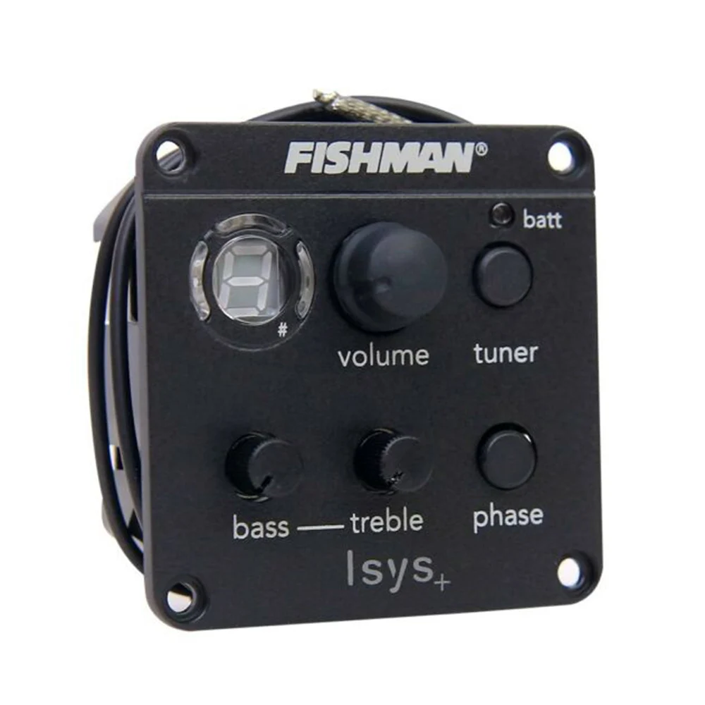 Fishman ISYS+ эквалайзер Акустическая гитара звукосниматель предусилитель Эквалайзер Тюнер Пьезо звукосниматель