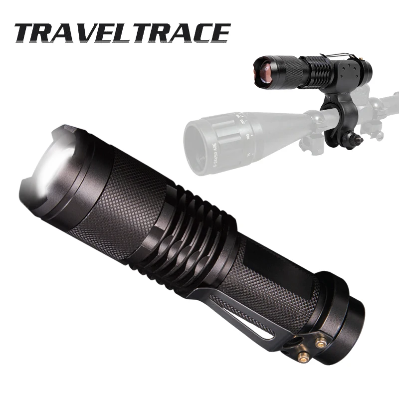 

Tactical Flashlight for Rifle Hunting Accessories Shooting Super Powerful LED Flashlight Ultra 100000 Lumens 18650 Rechargeable