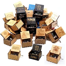 Новая музыкальная шкатулка La Vie En из розового дерева, крутые подарки на день рождения, детская вечеринка, Звездные войны, игра на трон, детские подарки