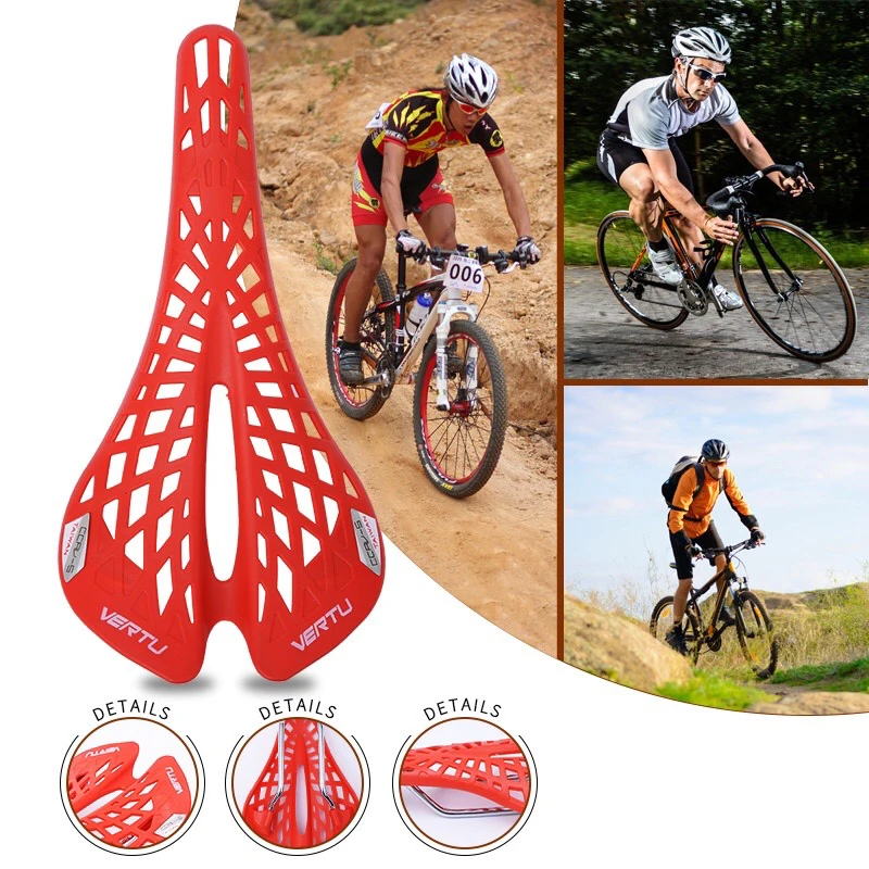 

Mountain Bike Road Bicycle Hollow Out Spider Saddle Comfortable Lightweight Bike Seat Cushion Accessories Shockproof Bicycle