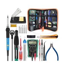 

EU /US Plug 60W Electric Soldering Iron With Multimeter Tin Sucker Utility Knife Welding Kit 110V/220V Welding Equipment Set