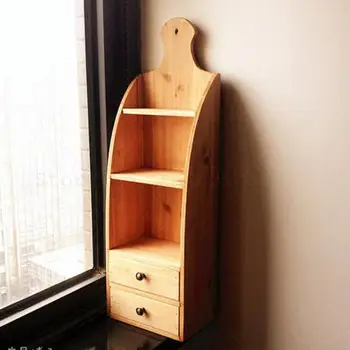 

Layer 2 Drawer Can Hang Receive A Wooden Desktop Receive Box Small Wood Receive Ark