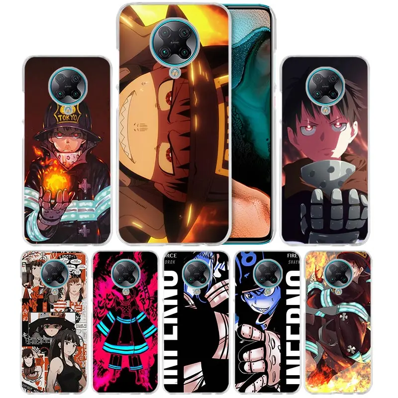 Fire Force чехол для Xiaomi Redmi Note 9 9S 8 8T 9A 9C 8A 7 Mi 9T 10 Lite X2 F2 M2 Pro Жесткий телефона Capas|Бамперы|