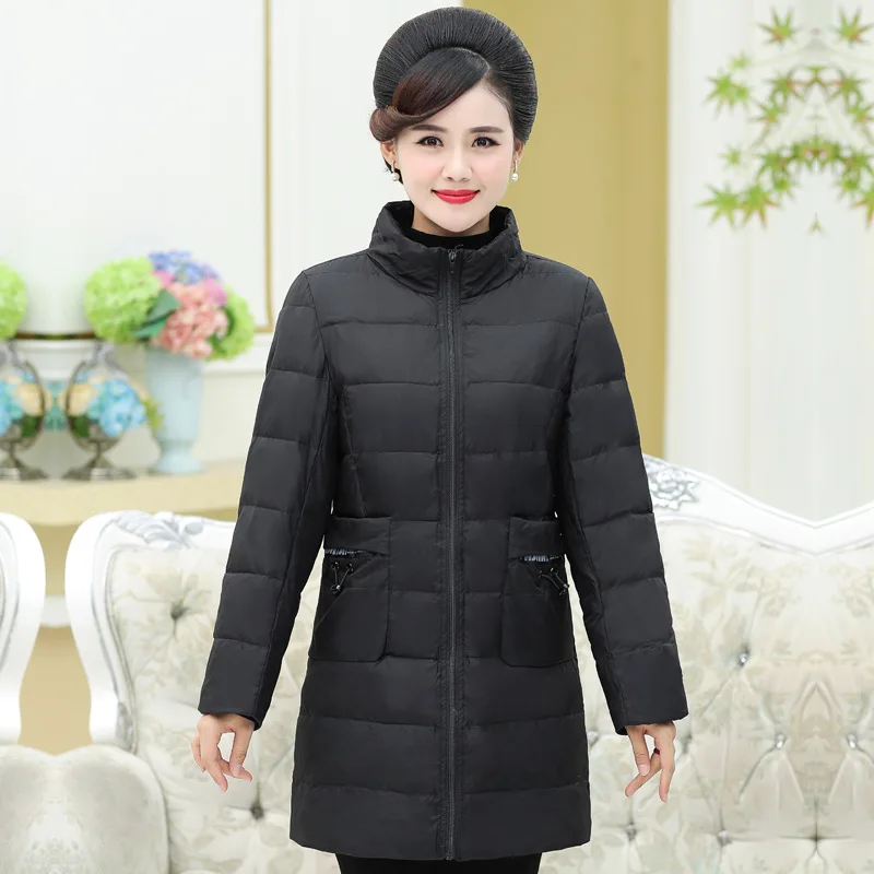 Три вещи, пуховик, женская одежда, средней длины, корейский стиль, пуховое пальто, куртка со съемным плечом
