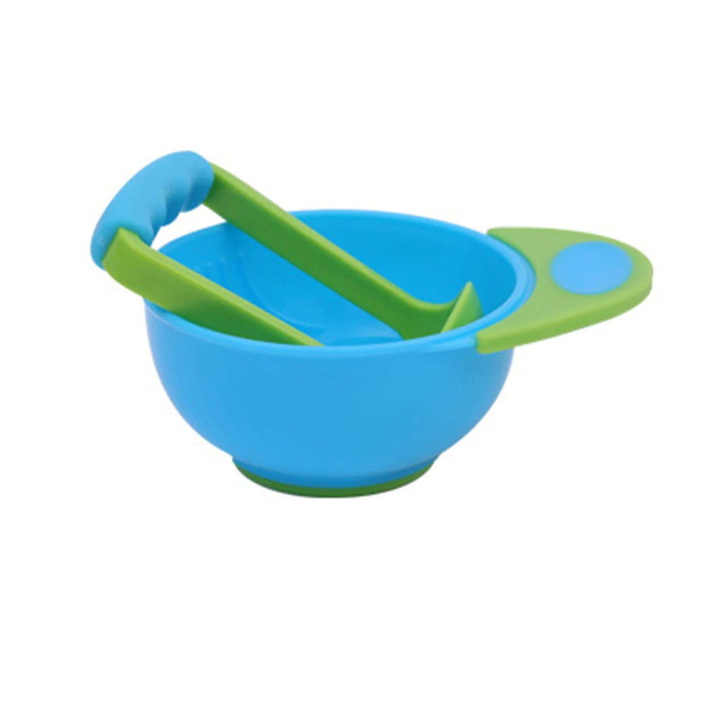 Baby Food Grinding Bowl Baby Fruit Food Supplement Tool Grinder Children's Food Supplement Tableware Safety Feeding Tool