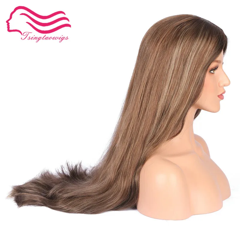 Tsingtaowigs, изготовленные на заказ европейские натуральные волосы еврейский парик лучшие Sheitels парики