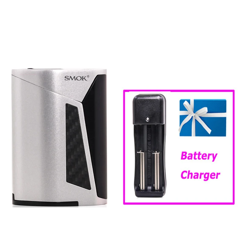 SMOK GX350 Комплект 350 Вт большой мощности испаритель вейп-комплект электронной сигареты SMOK GX350 коробка мод 6 мл емкость TFV8 танк - Цвет: Box Mod - Silver