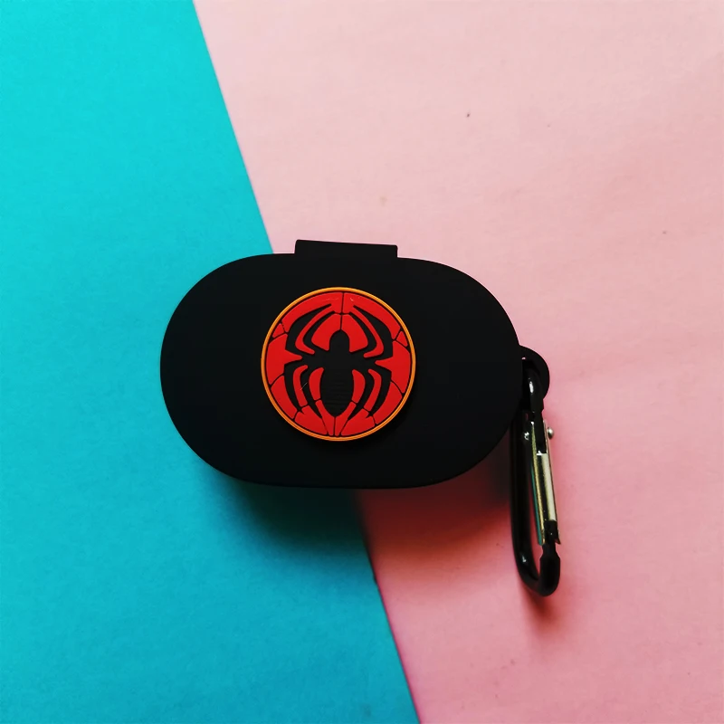 Черный чехол для наушников в стиле Marvel для Red mi Airdots чехол с крючком Милая защитная рамка с крючком для mi Airdots чехол для наушников - Цвет: 3