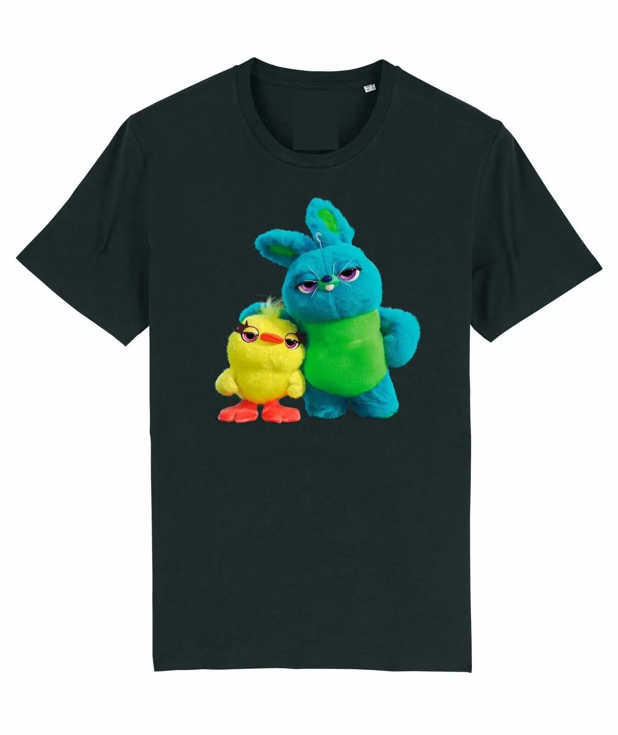 Toy Story 4 Ducky & Bunny детская черная футболка унисекс Мужская и женская модная футболка унисекс бесплатная доставка