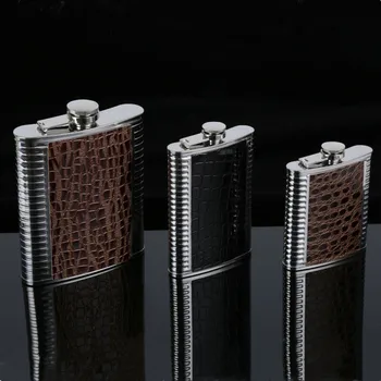 

Hip Flask 6 7 8 9oz Stainless Steel Pocket Drink Holder Whisky Liquor Wine Bottle