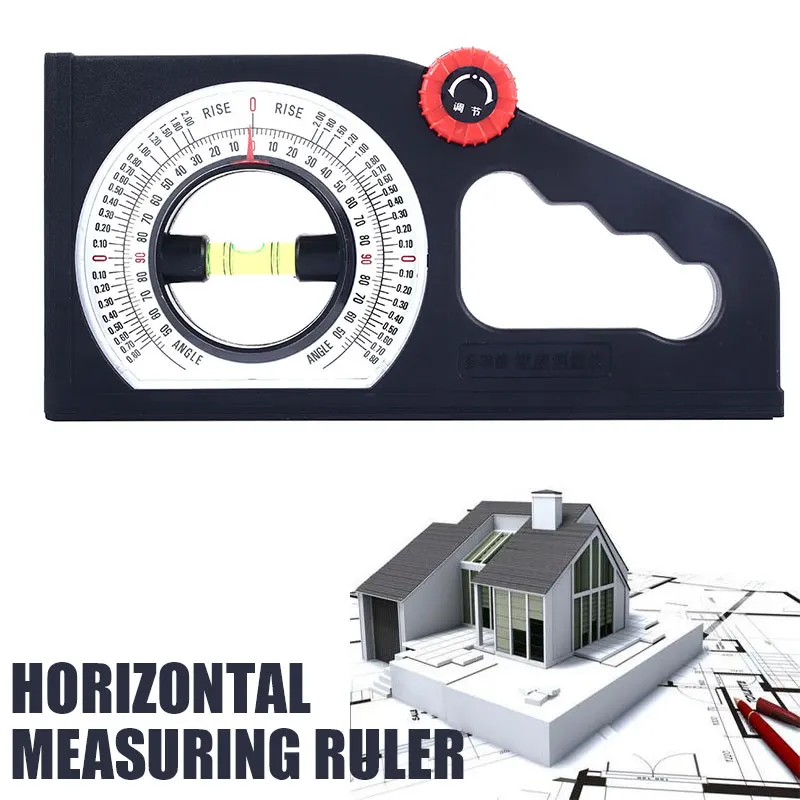 Практичный уклон измерительная линейка инженерный ABS прочный Металлообработка измерение угла прочный важный момент