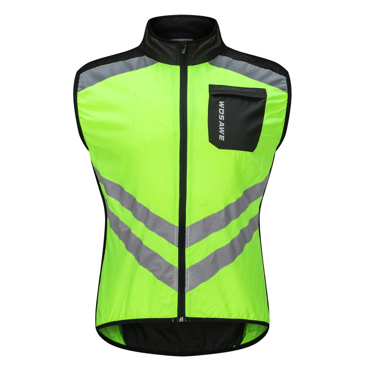 vest green WOSAWE велосипедная Джерси с длинными рукавами горная ветровка ветрозащитная куртка Светоотражающая ветровка мотоциклетная гоночная куртка для верховой езды - Цвет: vest green