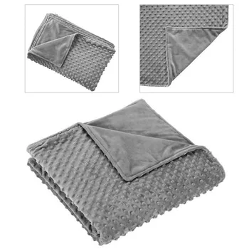 

Cotton Weighted Gravity Blanket Crystal Velvet Quilt For Adult Decompression Gravity Blanket Cover Soft Breathable Sleep Blanket