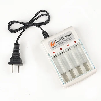 

Portable AA And AAA 4 Ports EU US Travel Home Electronic Rechargeable Universal Solid Battery Charger