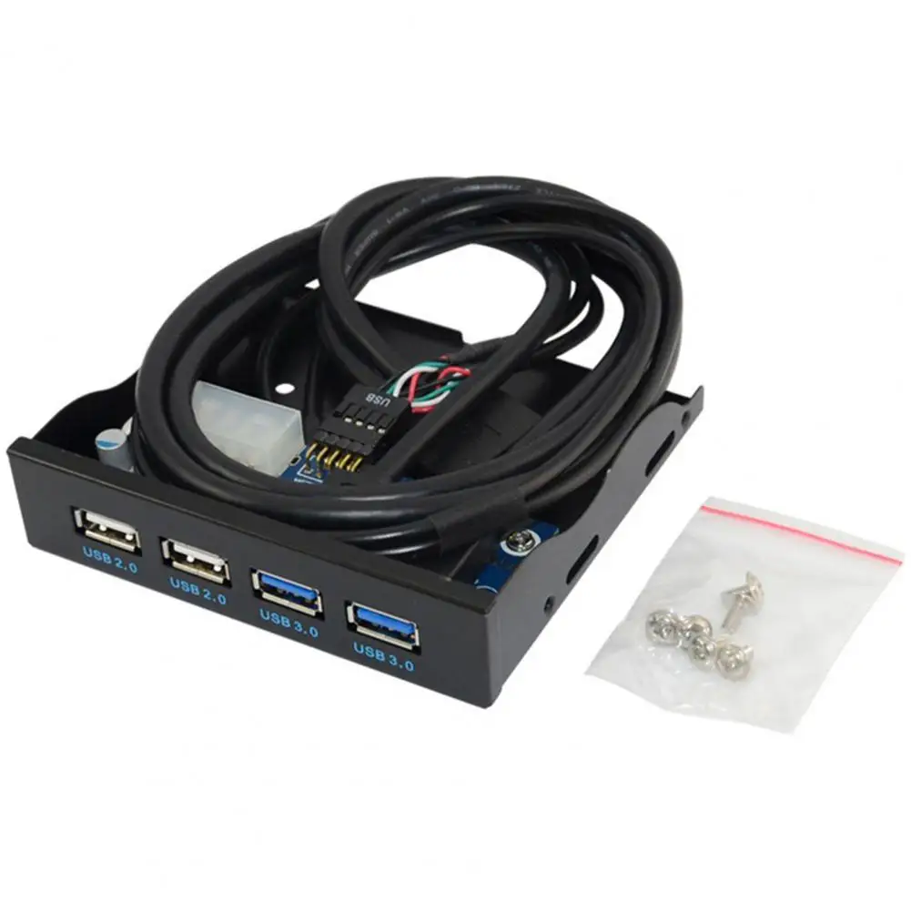 Painel Frontal para pc Desktop Floppy Drive Bay Painel Frontal de Hub 3.5in Usb 3.0 2.0 19 Pin 9pin - Imagem 6