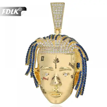 

RIP Rapper Respect Fashion Pendant Necklace Hip Hop Rap Rapper xxxtentacion Men Jewelry With 24" Chain