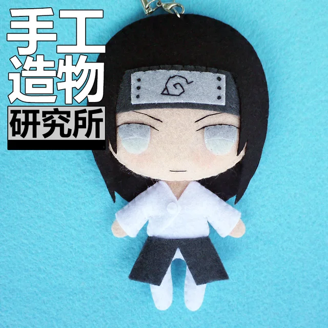 Anime Hyuga Neji 12cm Keychain Handmade 