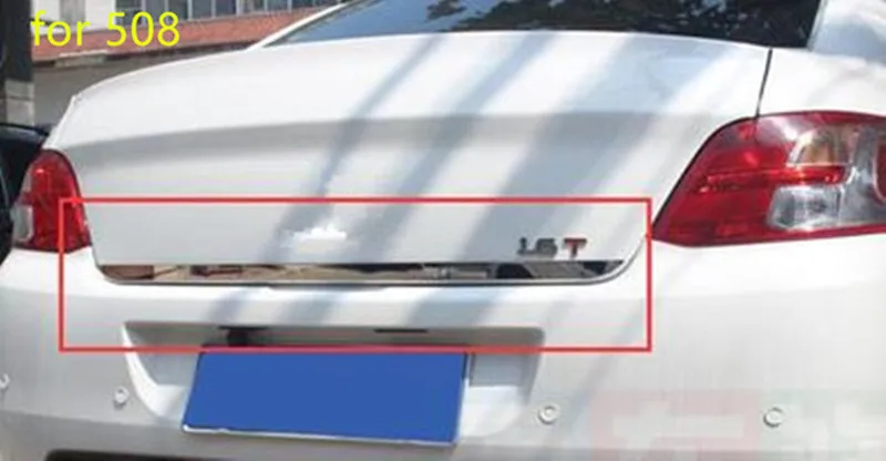 Car styling high quality stainless steel Trunk tailgate trim door strip for 508 2011-2016 accessories | Автомобили и мотоциклы