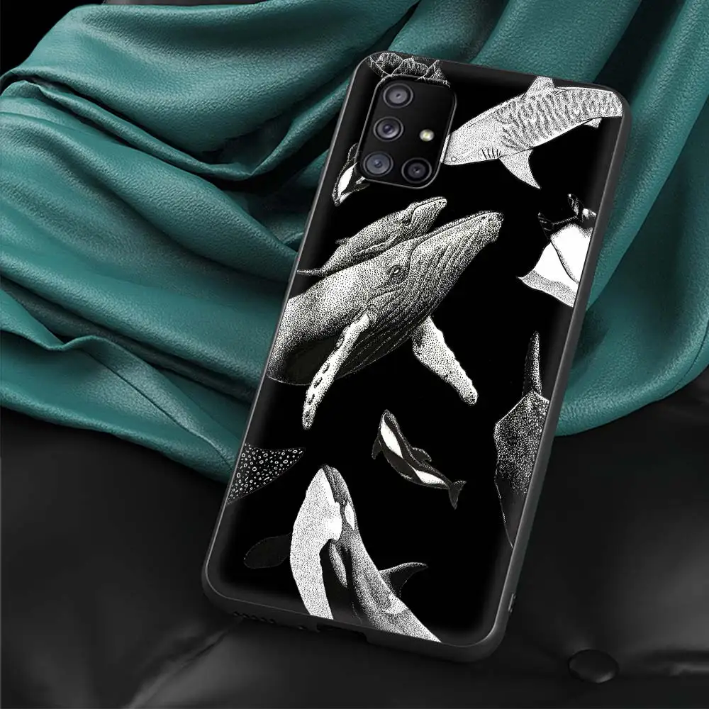 Ocean Whale Shark Swim Art Phone Case - TPU Silicone Cover