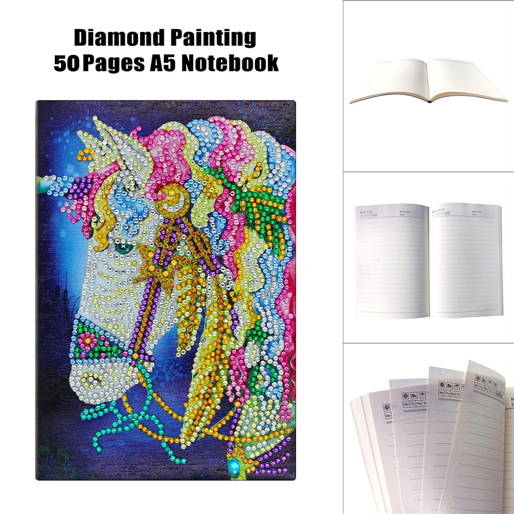 HUACAN 5D алмазная живопись блокнот Павлин специальная форма алмазная вышивка аксессуары алмазные художественные наборы животных - Цвет: NB38
