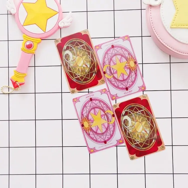 Cardcaptor Магия сакуры карты девушки ying ka стикер s Clow карты еды стикеры COS аниме-атрибутика в настоящее время доступен