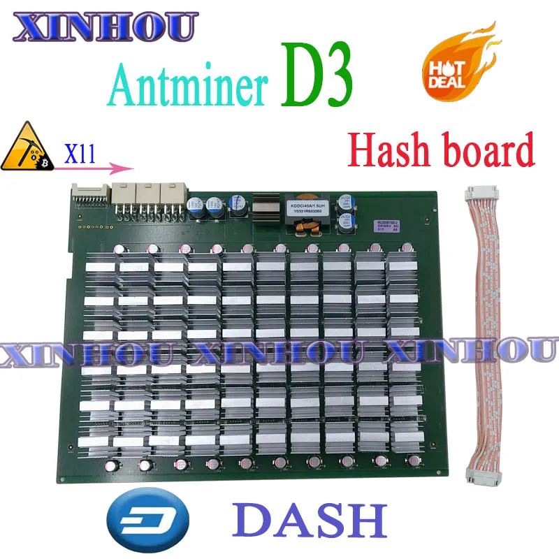 MINING ANTMINER D3 hash board BITMAIN X11 Asic Miner DASH более низкая мощность для замены плохой Hash платы
