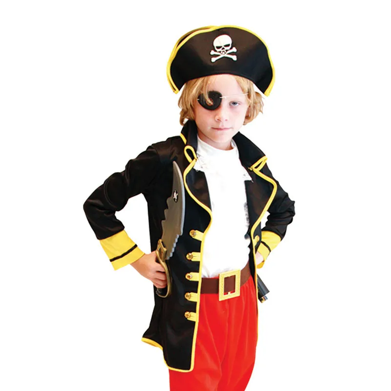 Детские костюмы на Хеллоуин представление Cos Одноглазый Пиратский Набор ролевых игр фестиваль Бар украшения вечерние поставки
