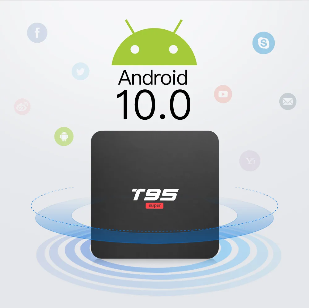 

T95 Super TV-Box 2gb 16gb Android 10.0 Smart Set-Top-Box 4K Iptv Network Media Player Quad-Core H3 Allwinner T95Super Netflix