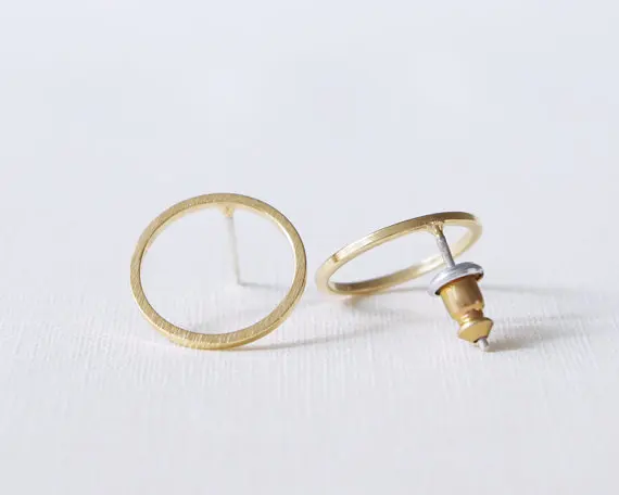 Jisensp Stainless Steel Mickey Earings Minimalist Jewelry for Women Small Birds Fox Leaf Stud Earrings Animal Accessories Gifts - Окраска металла: ED022