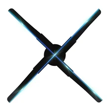 Projecteur holographique 3D, wi fi, 45cm/56cm/65cm/80cm, ventilateur de lampe pour signalisation vidéo