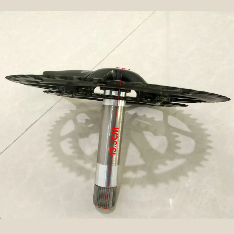 170 мм 110 BCD горный велосипед CNC алюминиевый сплав велосипедная неподвижная передача коленчатый набор полое колесо цепной передачи с рычагом 34-50T кронштейн